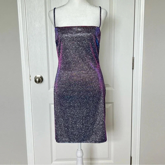 Windsor Time To Shine Glitter Mini Dress Size Medium - Picture 1 of 14
